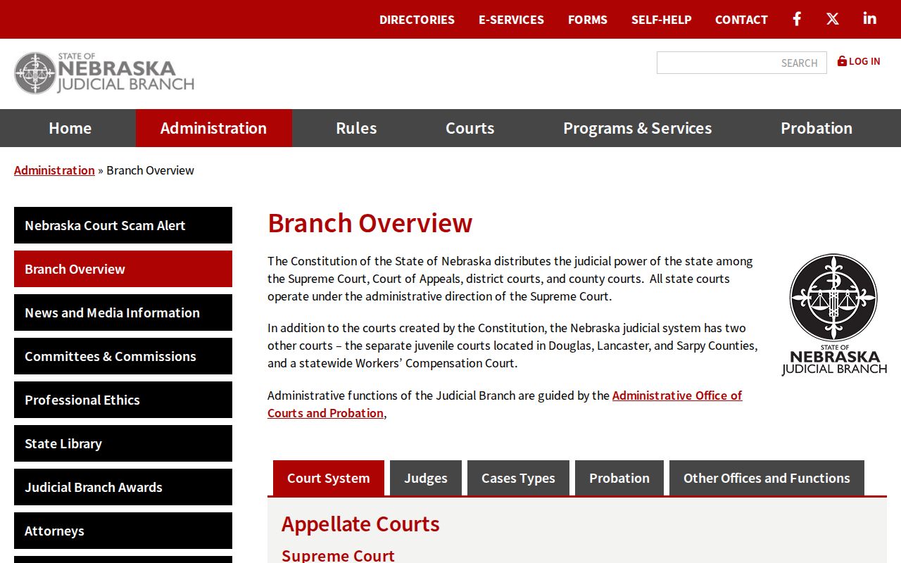 Lancaster County warrant records court hierarchy